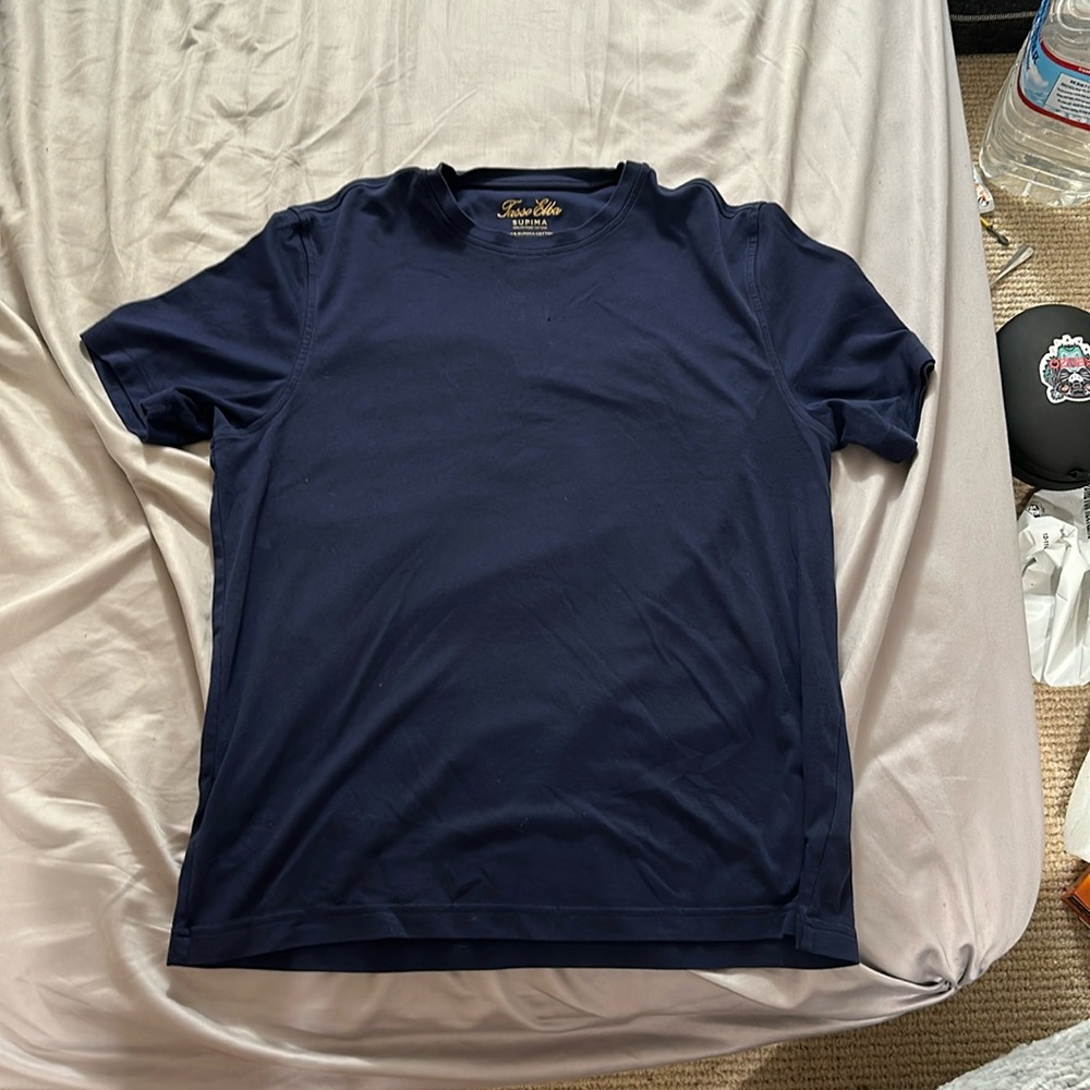 Navy fancy tee size medium
